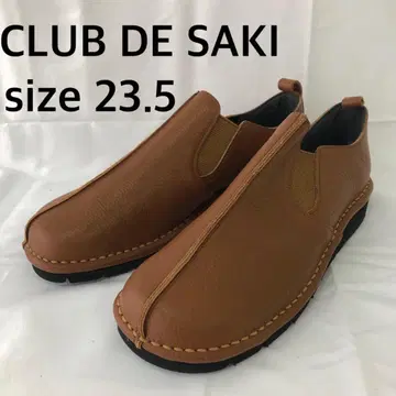미사용 새상품 CLUB DE SAKI 슬립온 23.5 브라운