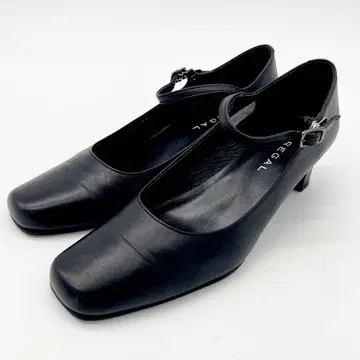 REGAL 펌프스 가죽 스퀘어토 스트랩 23cm 포멀