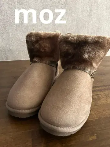 moz 베이지 퍼 숏부츠 어그 부츠 부츠