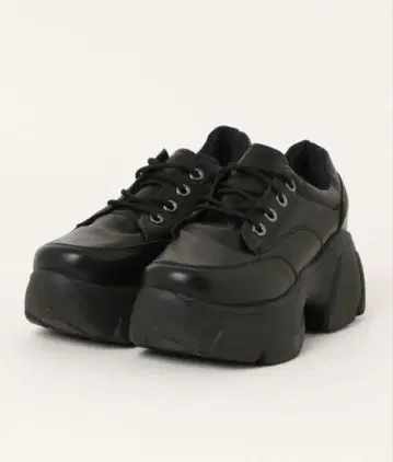 통굽 블랙 플랫폼 스니커즈