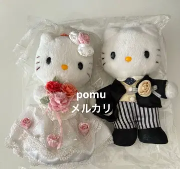 헬로키티 다니엘 웨딩 결혼식 봉제 인형 2005년