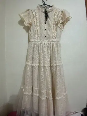 LODISPOTTO 레이스 꽃무늬 드레스 원피스 튤