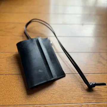 미사용 참 숄더 지갑 파우치