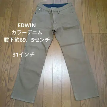 EDWIN 503 라이트 브라운 컬러 데님 팬츠 31인치