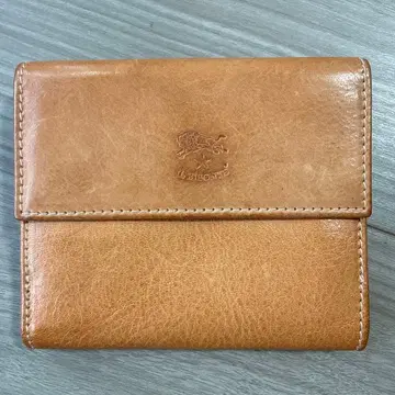 Il Bisonte 가죽 접이식 지갑 브라운