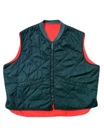 구제 의류 퀼팅 리버서블 베스트 XL 상당 60s 빈티지