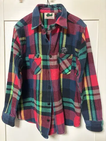 HTML XL 멀티 컬러 체크 셔츠