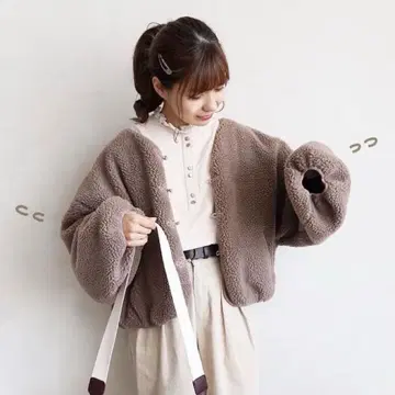 [ 새상품급 ] moi tytto 차이나 보아 블루종