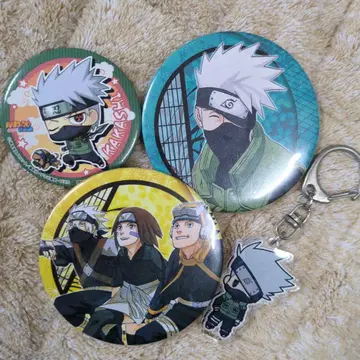 나루토 카카시 캔뱃지 키링