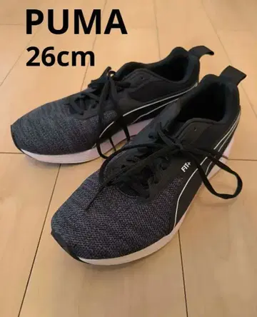 푸마 FIT+ 블랙 그레이 스니커즈 푸마 러닝 헬스장