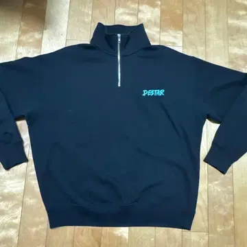 DESTAR 블랙 하프 지퍼 L