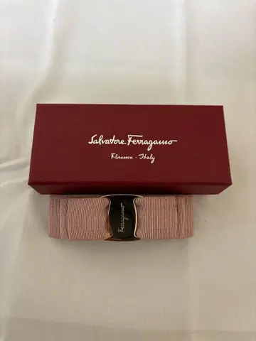 Salvatore Ferragamo 페라가모 머리핀 핑크
