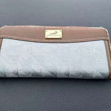 CROCODILE 그레이 브라운 장지갑
