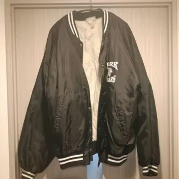 HARTWELL 블랙 바시티 자켓 COUGAR BASEBALL