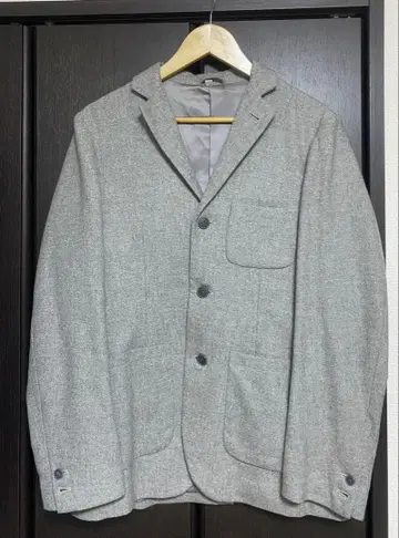 무인 울 자켓 라이트 그레이