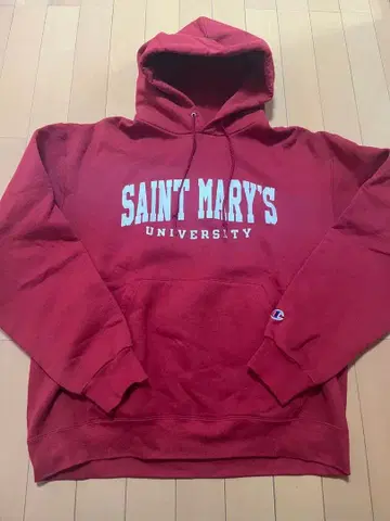 챔피온 칼리지 로고 후드티 SAINT MARY'S 대학 빈티지