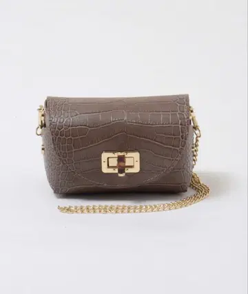 [ 하자품 ] AULENTTI 오렌티 엠보 숄더백 브라운