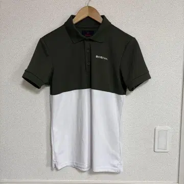 브리핑 반팔 피케 셔츠 S 골프 남성용 바이컬러