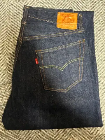 젤라 301XX 33 데님 화이트 택 아메카지