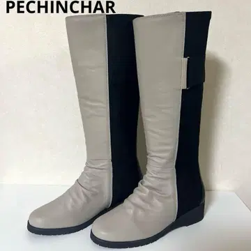 [새상품] 야마다야 PECHINCHAR 페신샤 가죽 사이드고어 롱 부츠