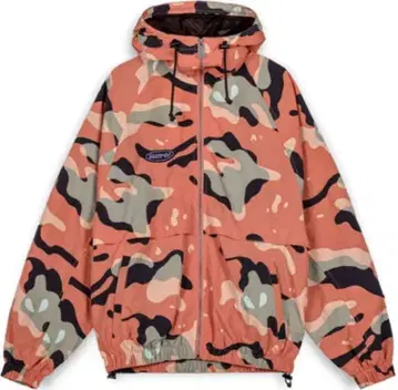grimey 오렌지 카모플라쥬 윈드브레이커 L 사이즈