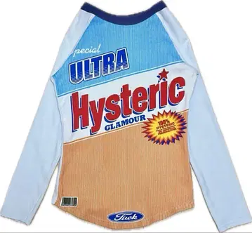 HYSTERIC GLAMOUR 래글런 티셔츠 컷소 롱티 치비티