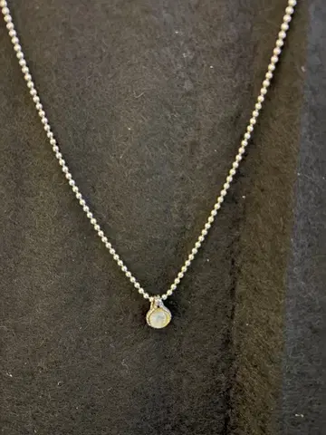 실버 925 문스톤 목걸이