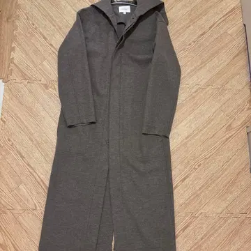 BEAUTY&YOUTH 후드 부착 롱 코트 M 밀크티 베이지