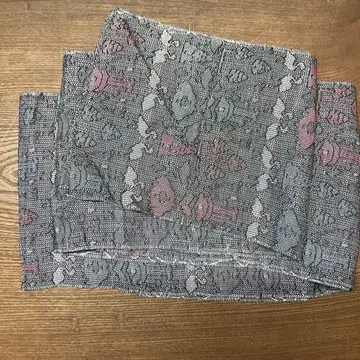 Os501 열직 자수 빨흰