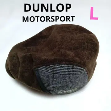 새상품급 던롭 모터스포츠 스웨이드 체크 무늬 헌팅 모자