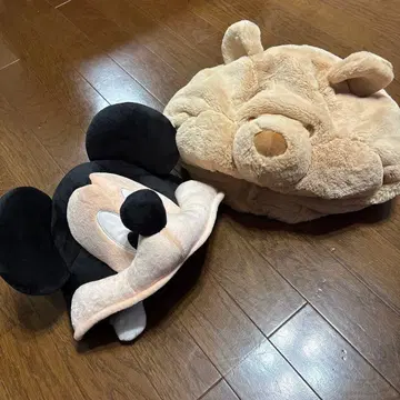 디즈니 리조트 미키마우스 푸우 팬캡 세트