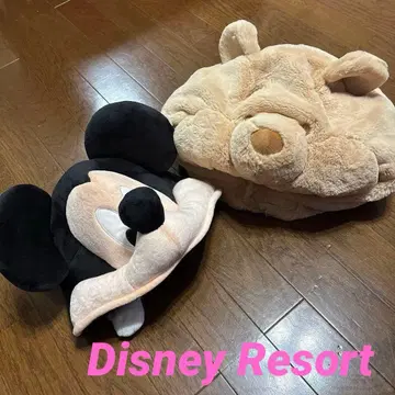 디즈니 리조트 미키마우스 푸우 팬캡 세트
