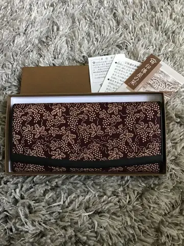 미사용 새상품 INDEN-YA 장지갑 포도