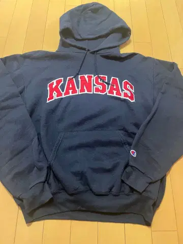 챔피온 로고 후드티 KANSAS 구제 의류 빈티지