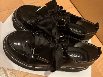 DearMyLove 통굽 로퍼 리본 24.5cm