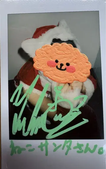 츠츠미 유키나 크리스마스 사양 폴라로이드 사인&댓글 포함