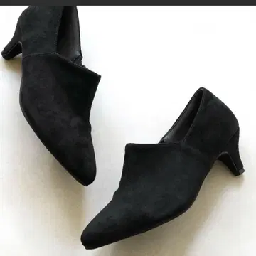 Menue 스웨이드 부티 블랙