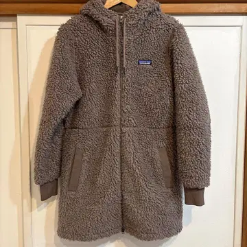 단종 파타고니아 더스티 메사 후드티 보아 코트 브라운