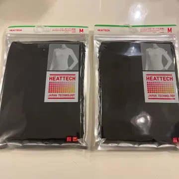 UNIQLO 히트텍 크루넥T (긴팔) 블랙 2세트