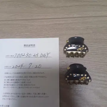 acca 티아라 클립 mini 사이즈 다크 그레이 아카 미니 DGY