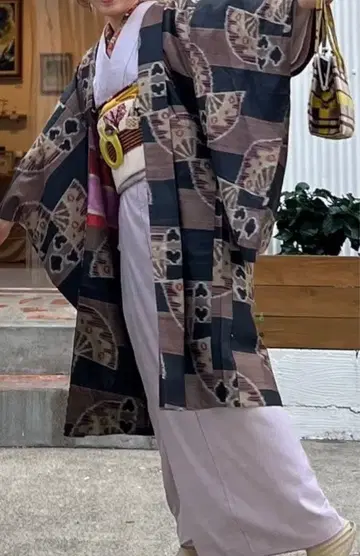 긴 겉옷 앤티크 명선 레트로