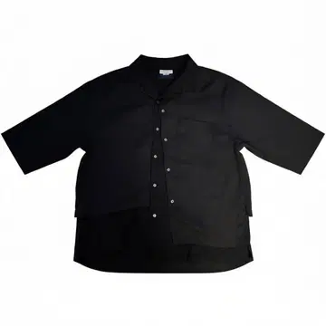 MAISON SPECIAL 오버 사이즈 블랙 셔츠 02