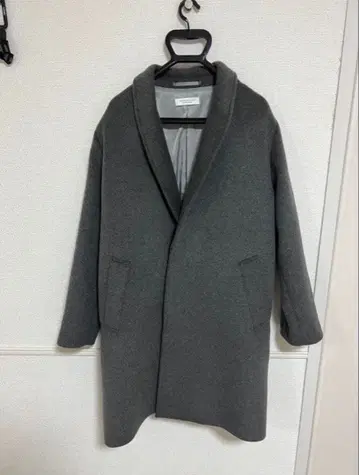 그레이 체스터 코트 유나이티드 애로우즈 롱 코트