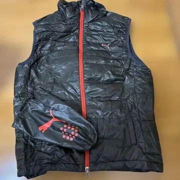 PUMA 경량 다운 베스트 수납 파우치 포함