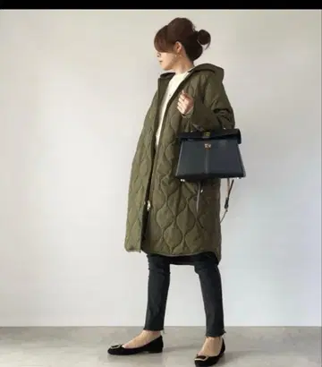 [ 새상품급 ] EMMA TAYLOR 3way 퀼팅 푸드코트 38 라이너