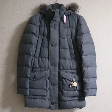 새상품급 HERNO 다운 자켓 44 그레이 울
