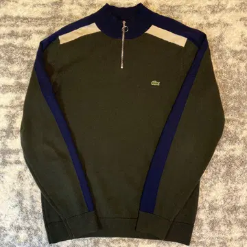 Lacoste 하프 지퍼 니트 스웨터 프랑스제