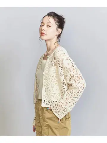 유나이티드 애로우즈 자수 가디건