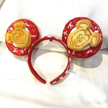 [ 레어 ] 도쿄 디즈니 리조트 공식 머리띠 미키 와플