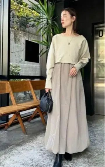 mystic 벌룬 원피스 세트 색상: 베이지 사이즈: 1